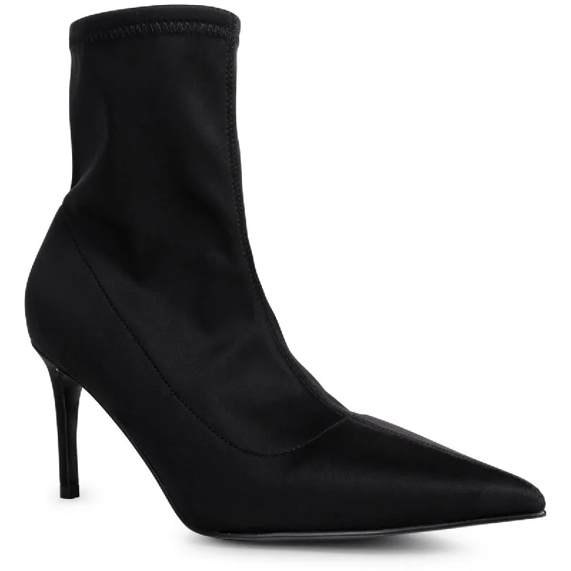 Save Big Smash Womens Fazi Solid Pointed Toe Mid-Calf Boots