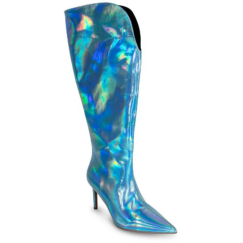 Comfortable Dressy Flats Offers Smash Womens KAY Faux Leather Cushioned Footbed Knee-High Boots Comfortable Dressy Flats Offers Smash Womens KAY Faux Leather Cushioned Footbed Knee-High Boots