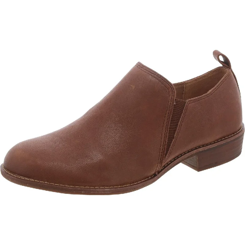 Break Fashion Norms Sofft Womens Naisbury Leather Block Heel Shooties
