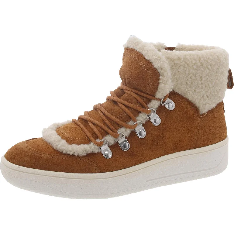 Bold Fashion Footwear Steve Madden Womens Faux Suede Cold Weather Shearling Boots