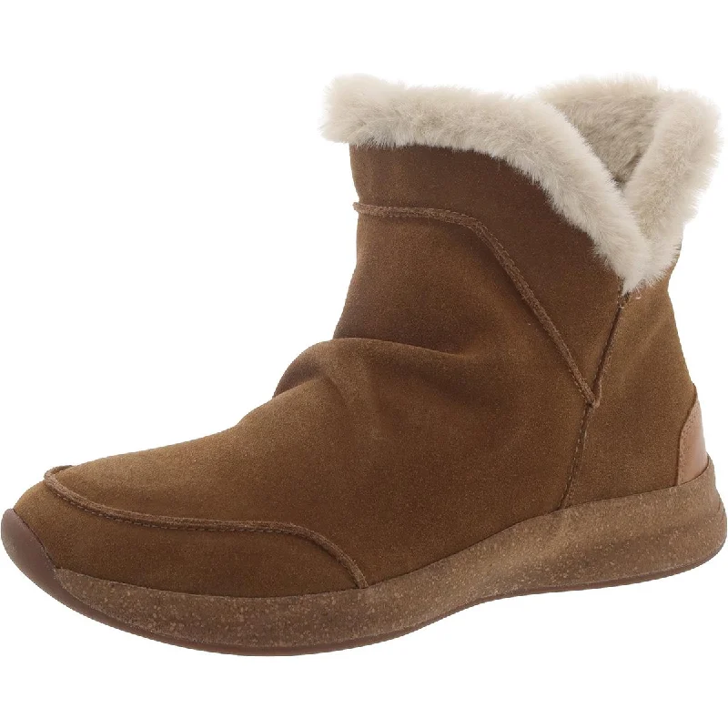Comfortable Flats Taos Womens Faux Suede Round toe Ankle Boots