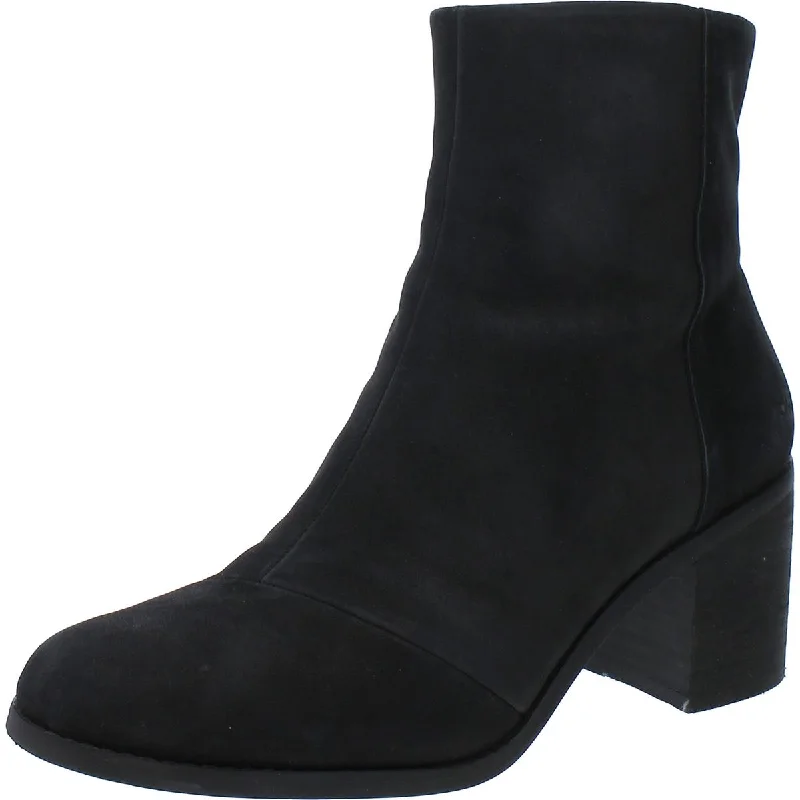 Water-Resistant Shoes Sale Toms Womens Evelyn Suede Round Toe Ankle Boots