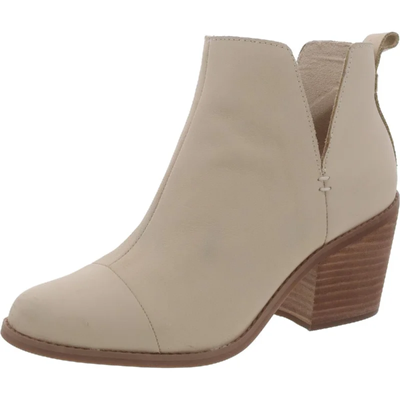 Shop The Hottest Deals Toms Womens Everly Leather Cut-Out Booties