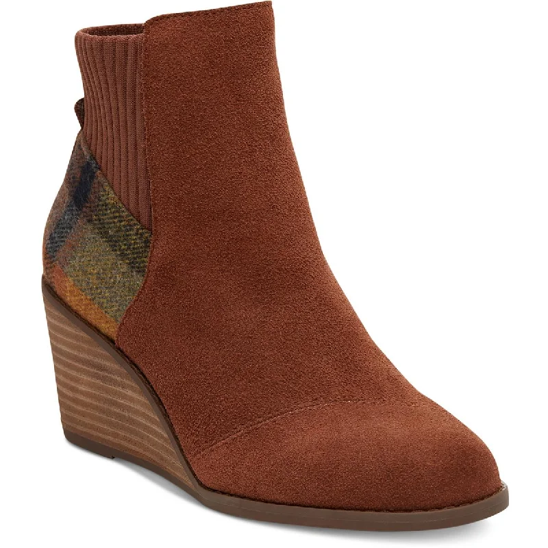 Premium Footwear Sale Toms Womens Sadie Suede Round Toe Ankle Boots