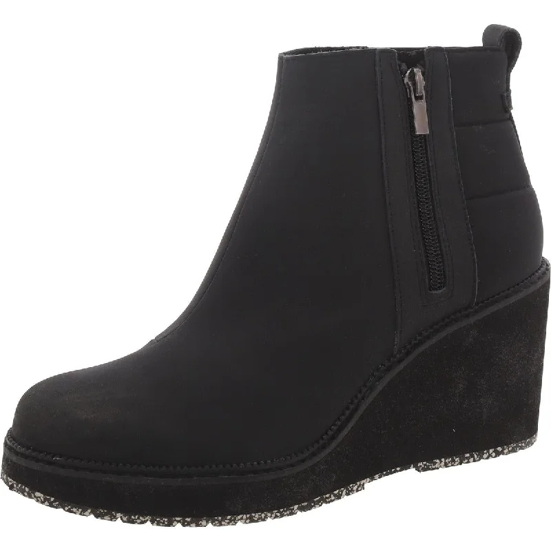 Comfortable Slip-Resistant Shoes Toms Womens Wedge Solid Ankle Boots