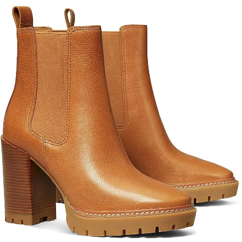 Urban Style Promotions Tory Burch Womens Carson High Heel Lug Sole Ankle Boots