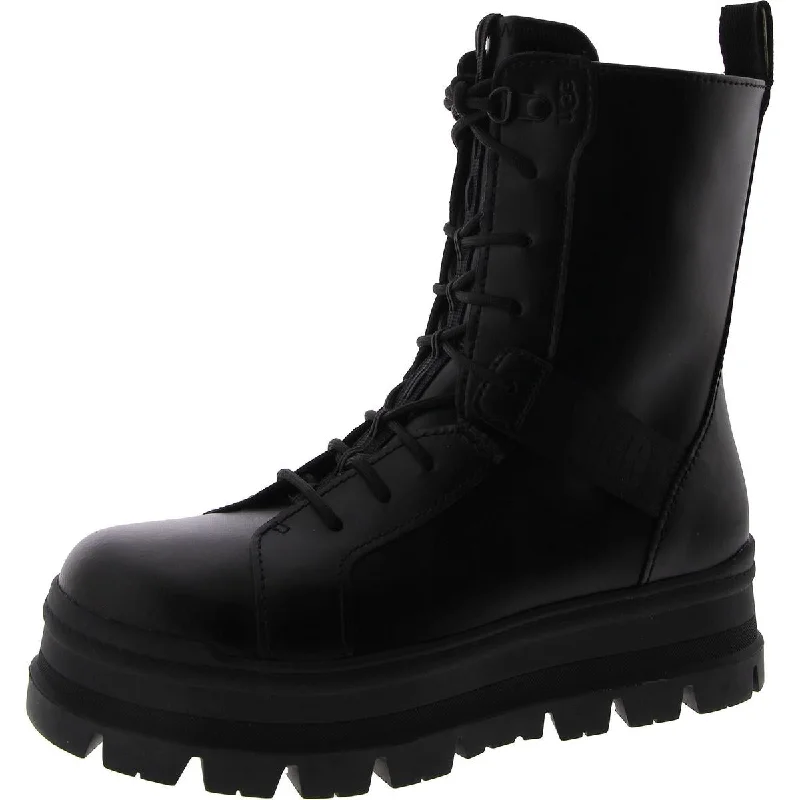 Glamorous Fashion Offers Ugg Womens Sheena Platforms Leather Combat & Lace-Up Boots