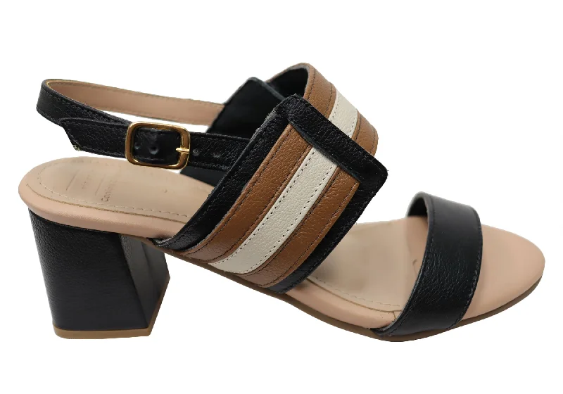 High-Fashion Casual Shoes Via Paula Dani Womens Brazilian Comfortable Leather Heels