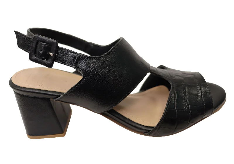 Modern Urban Slip-Ons Via Paula Julie Womens Brazilian Comfortable Leather Heels