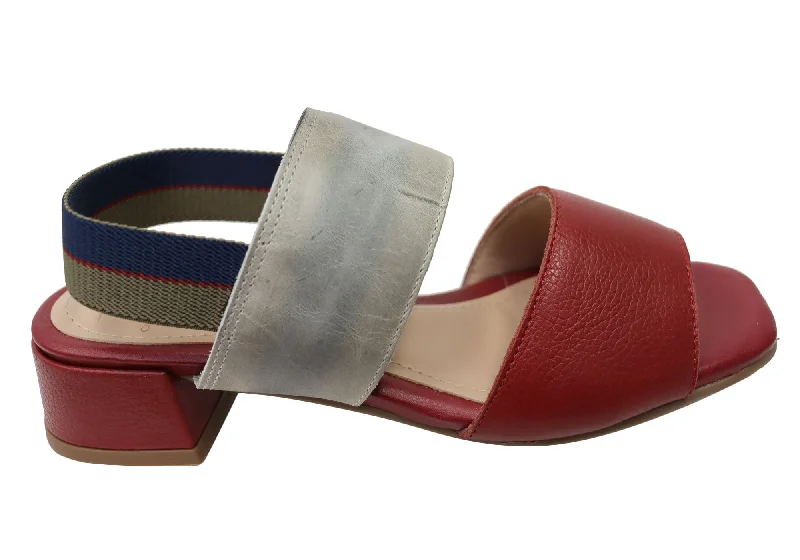 Daily Deals Via Paula Verity Womens Brazilian Comfortable Leather Low Heel Sandals