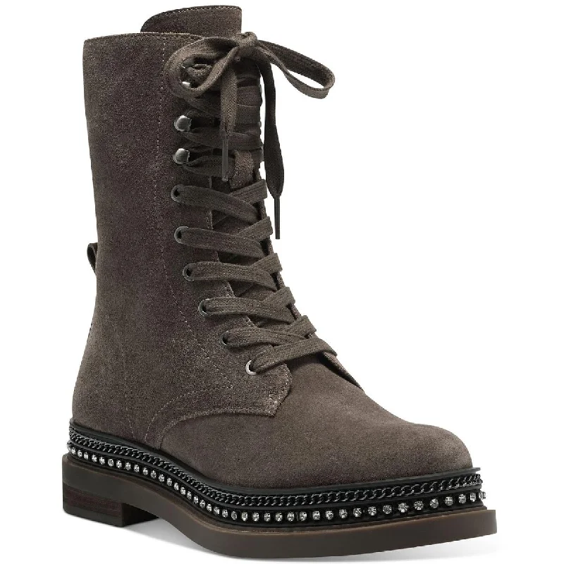 Summer Fashion Vince Camuto Womens Branda Rhinestone Embellished Combat & Lace-up Boots Summer Fashion Vince Camuto Womens Branda Rhinestone Embellished Combat & Lace-up Boots