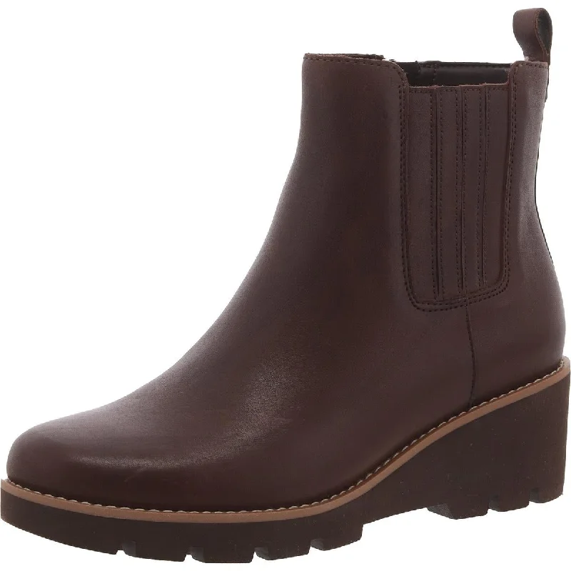 Relaxed Style Deals Vionic Womens Uptown Sur Wedges Leather Mid-Calf Boots