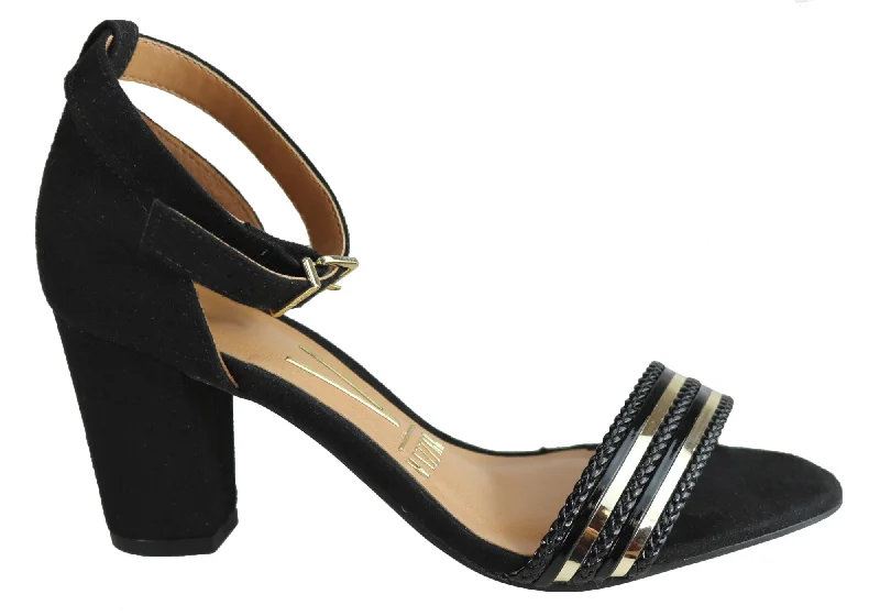 Ride The Style Wave Vizzano Brodie Womens Comfortable Fashion Block Heel Patent Sandals Ride The Style Wave Vizzano Brodie Womens Comfortable Fashion Block Heel Patent Sandals