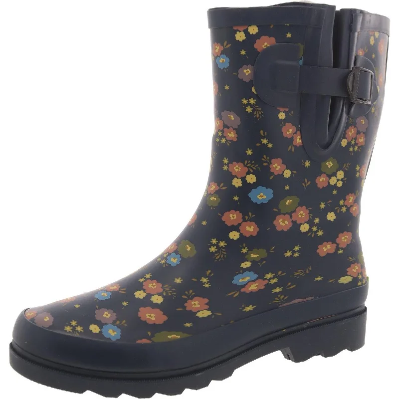 Seasonal Picks Western Chief Womens Prim Petals Lugged Sole Mid Calf Rain Boots