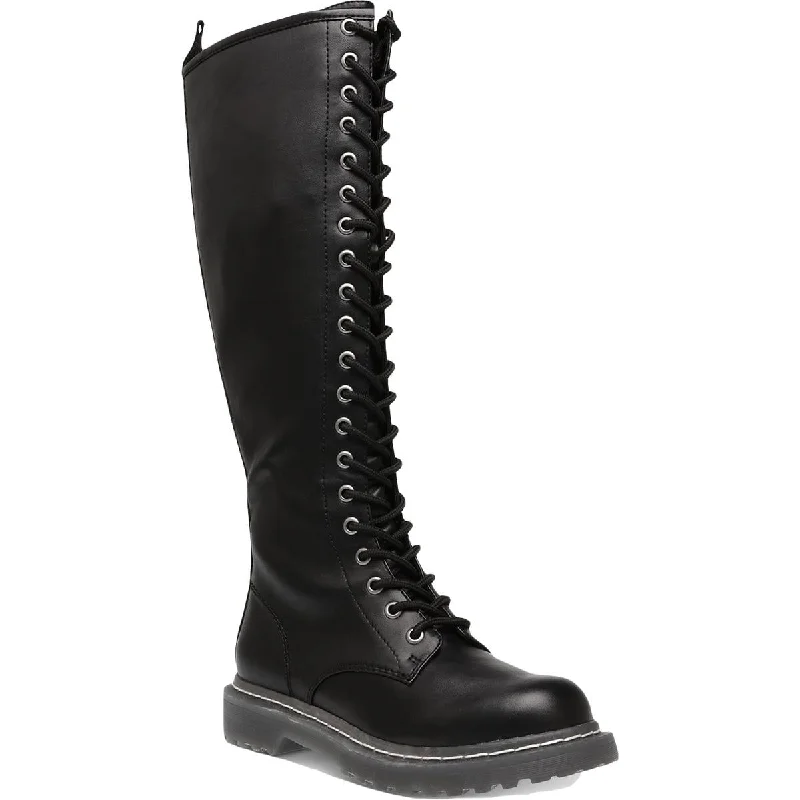 Easy Elegance Sales Wild Pair Womens Ryleep Tall Lugged Sole Combat & Lace-up Boots