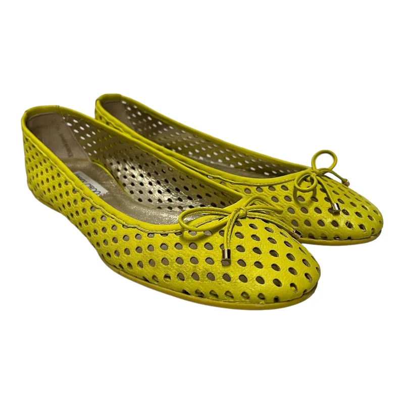 JIMMY CHOO/Flat Shoes/EU 37.5/YEL/