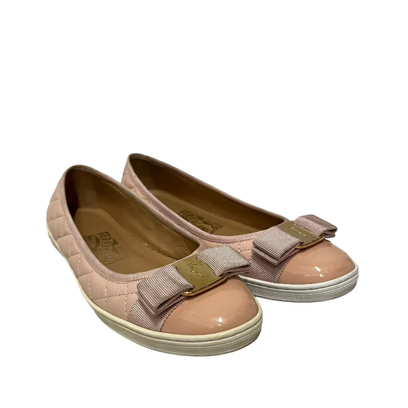 Salvatore Ferragamo/Flat Shoes/US 7/Nylon/PNK/Rufina Flats