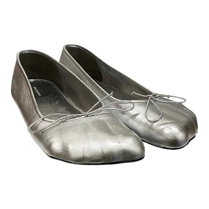 BALENCIAGA/Flat Shoes/EU 39/Leather/SLV/ballet flats