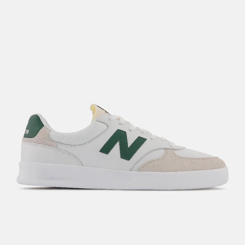 Women's Non-Slip Shoes 300 Court Sneaker (White + Green)