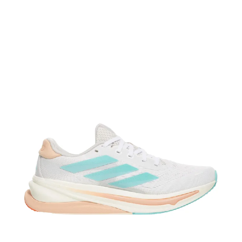 Casual Slip-Ons Promotion Adidas Women's Supernova Solution 2 Sneaker in White/Flash Aqua/Power Coral Casual Slip-Ons Promotion Adidas Women's Supernova Solution 2 Sneaker in White/Flash Aqua/Power Coral