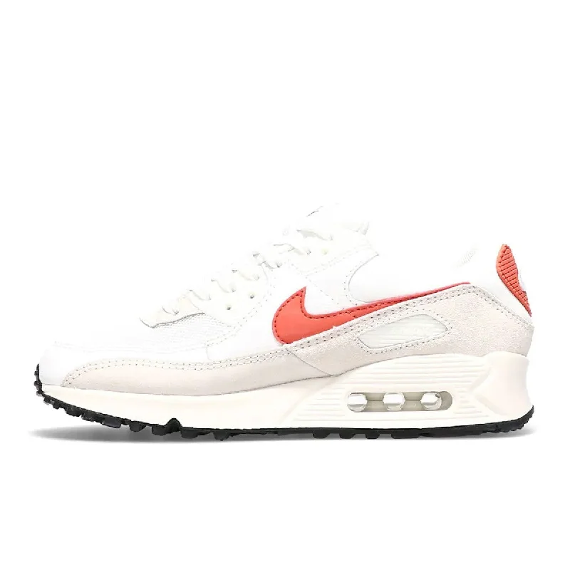 Flexible Sole Shoes Sale Air Max '90 (Summit White + Mantra Orange + Black)