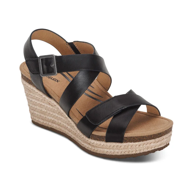 Versatile Shoes Promotion Anna Arch Support Wedge - Black