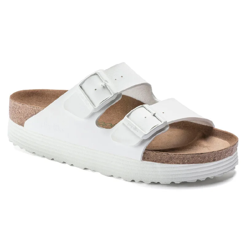 Vibrant Style Promotions Papillio by Birkenstock Arizona Platform Vegan White Women's