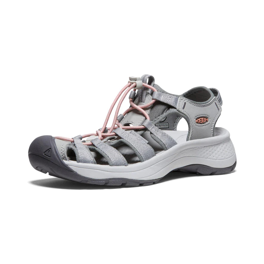 Stylish All-Day Wear Shoes Keen Astoria West Grey Coral Womens Sandal