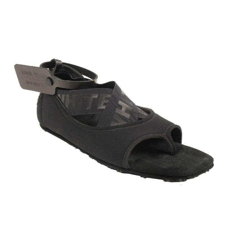 OFF-WHITE C/O VIRGIL ABLOH Black Yoga Flat Shoes Sandals