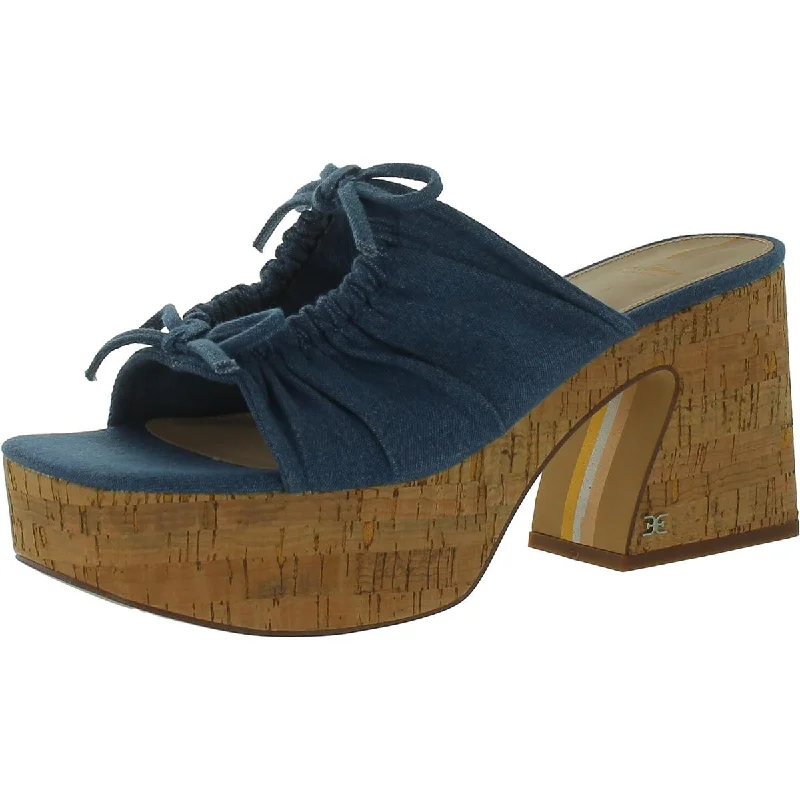 Statement Footwear Discount Dova Womens Bow Cork Platform Sandals