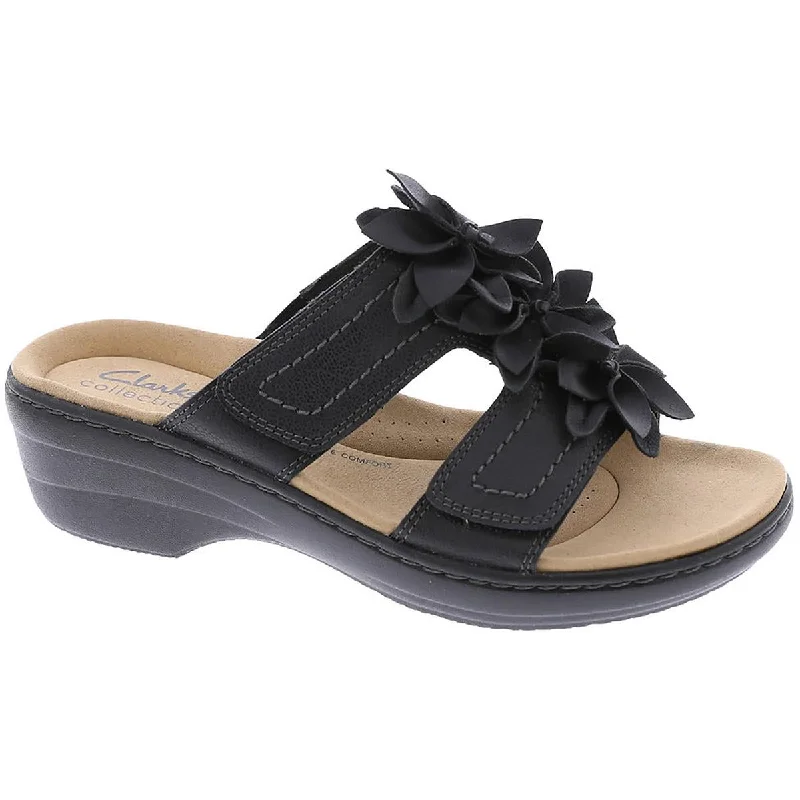Fashion Frontiers Merliah Raelyn Womens Leather Casual Wedge Sandals