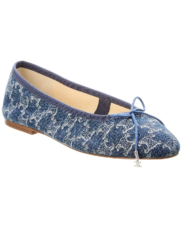 Celine Denim Ballet Flat