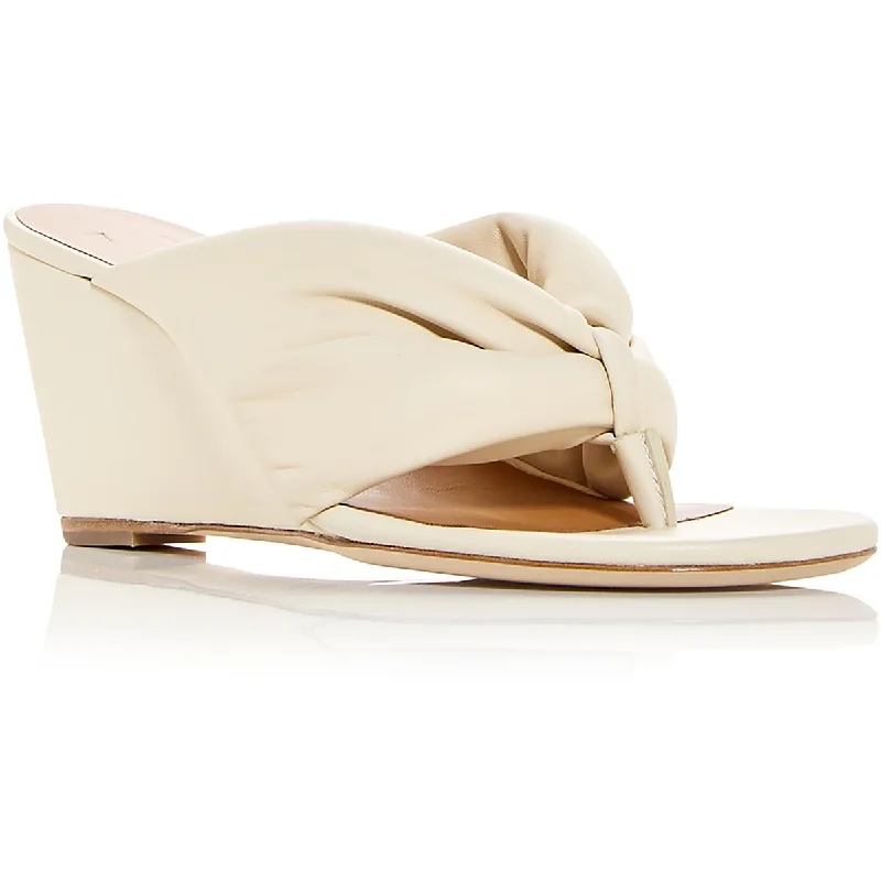 Unbeatable Prices Dahlia Womens Leather Slip On Wedge Sandals