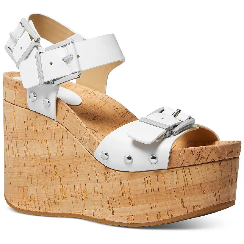 All-Day Comfort Shoes Sale Colby Wedge Womens Leather Slip On Wedge Sandals