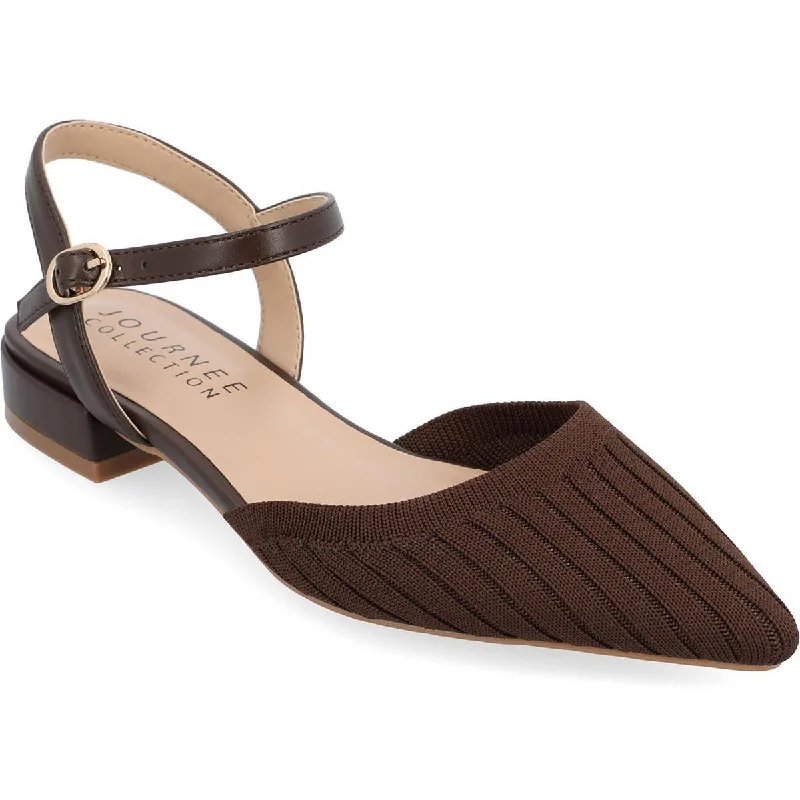 All-Season Shoes Deal Ansley Womens Pointed Toe Ankle Strap Slingback Sandals