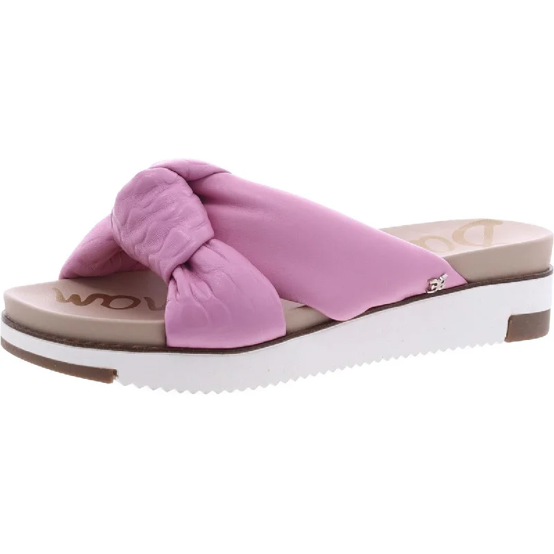 Flash Sale Fever Womens Faux Leather Slip On Slide Sandals