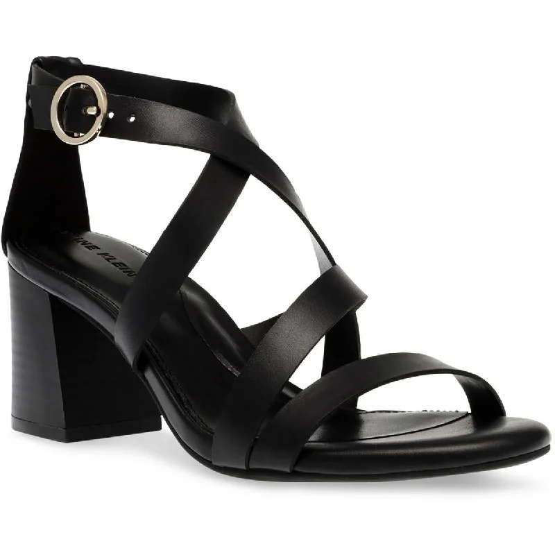 Chic Style Discounts Rowen Womens Faux Leather Buckle Strappy Sandals