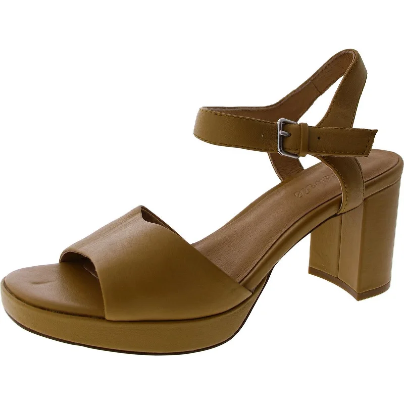 Style Without Limits Womens Cushioned Footbed Leather Block Heel