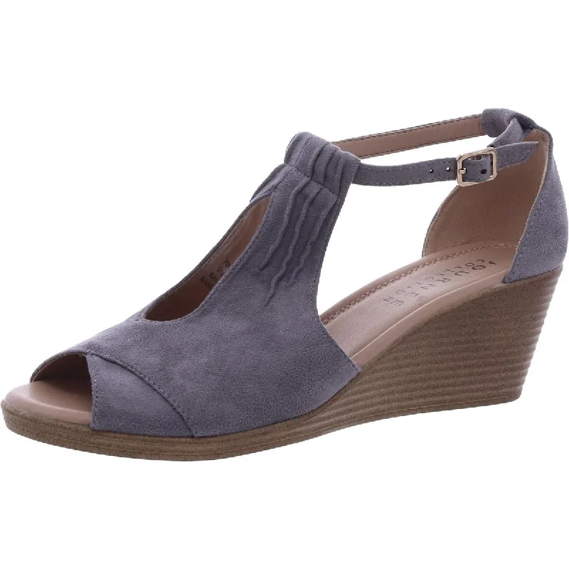 Casual Yet Chic Sales Womens Faux Suede Ankle Strap Platform Sandals