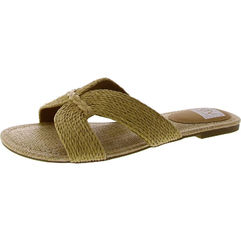 Glamorous Fashion Offers Geeya Womens Textured Slip-On Slide Sandals
