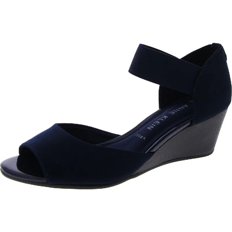 Comfortable Boots Sale Womens Faux Suede Ankle Strap Wedge Sandals
