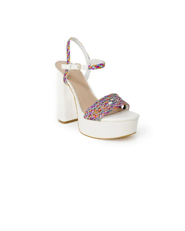 Sophisticated Boots Sale Guess  Women's Platform Sandal with Multicolored Braided Strap White