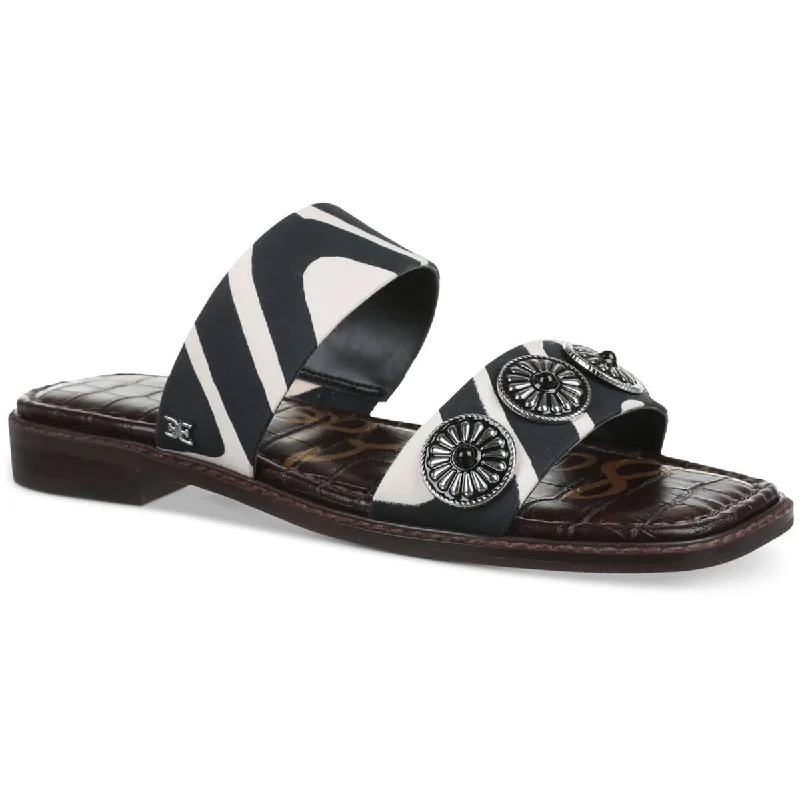 Sophisticated Street Style Offers HERA Womens Zebra Print Open Toe Slide Sandals