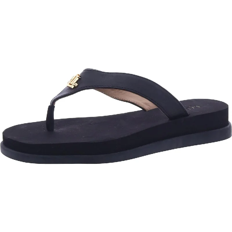 Affordable Luxury Fashion Regina Womens Leather Slip On Flip-Flops