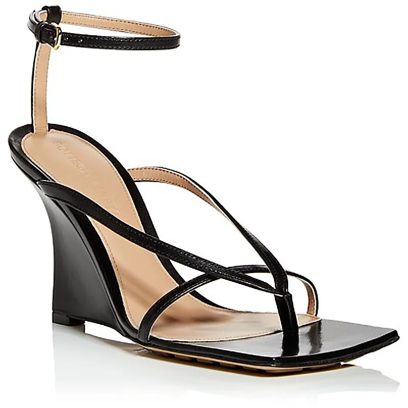 High-End Style Discounts Lounge Nappa Womens Leather Ankle Strap Slide Sandals