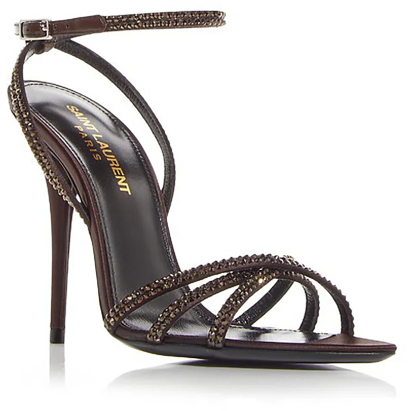 Fashionista Sale Womens Satin Embellished Strappy Sandals