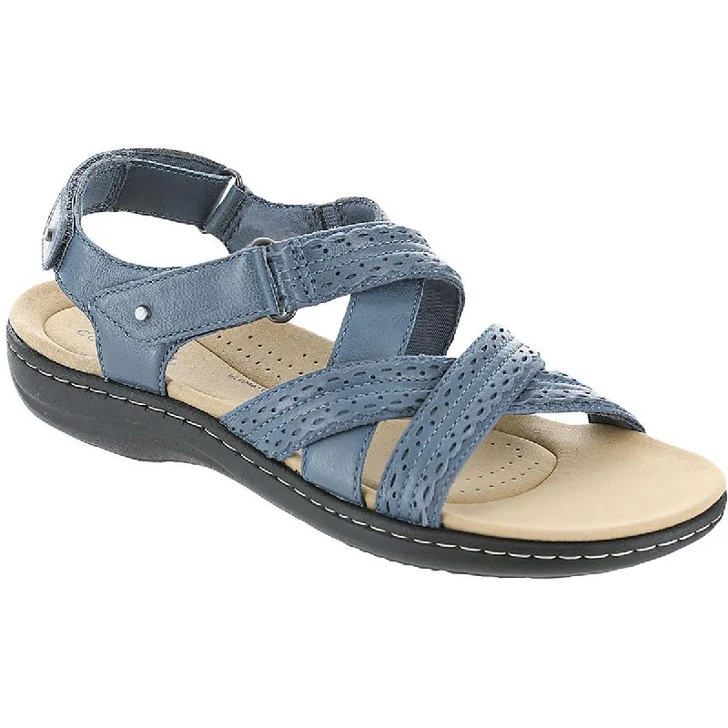 Absurdly Cheap Sale Laurieann Rena Womens Leather Criss-Cross Slingback Sandals
