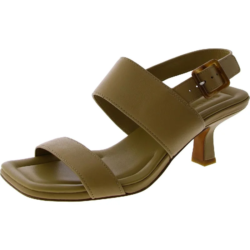 Season Offer CIRA Womens Leather Kitten heel Slingback Sandals