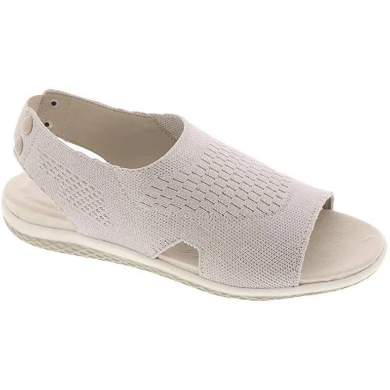 Style Revolution Milani Womens Peep-Toe Stretch Slingback Sandals