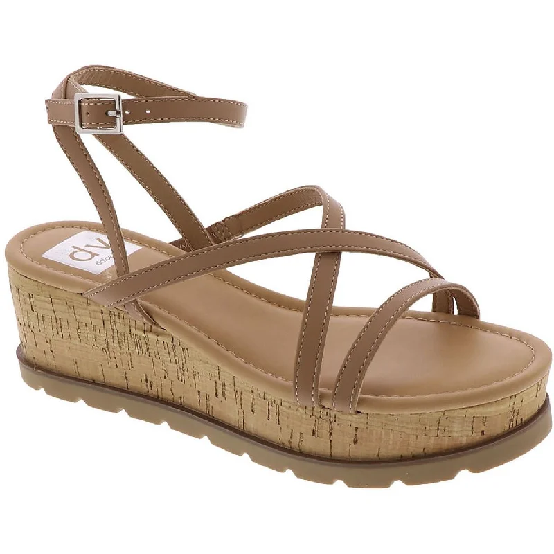 Crazy Price Slashing Blaze Womens Faux Leather Open Toe Wedge Sandals